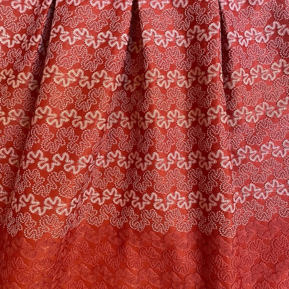 Francesca’s Embroidered Floral Coral Mini Dress - Picture 7 of 10